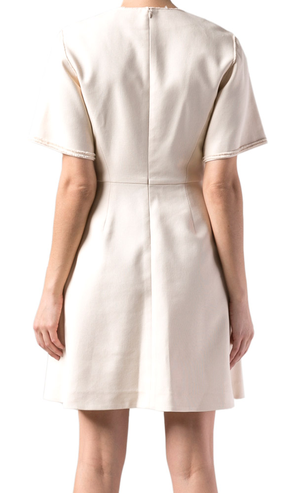 Cream Party Dress View 3